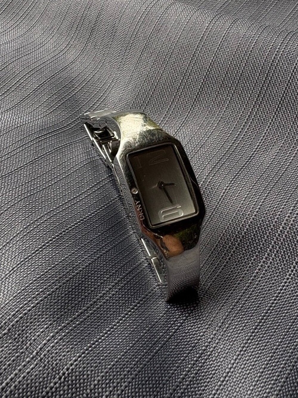DKNY NY3768 Silver Stainless Steel Rectangular Bracelet Watch